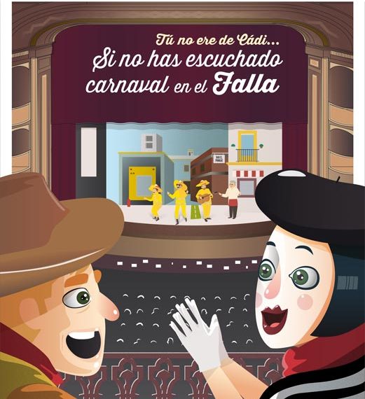 ilustración teatro falla Cádiz