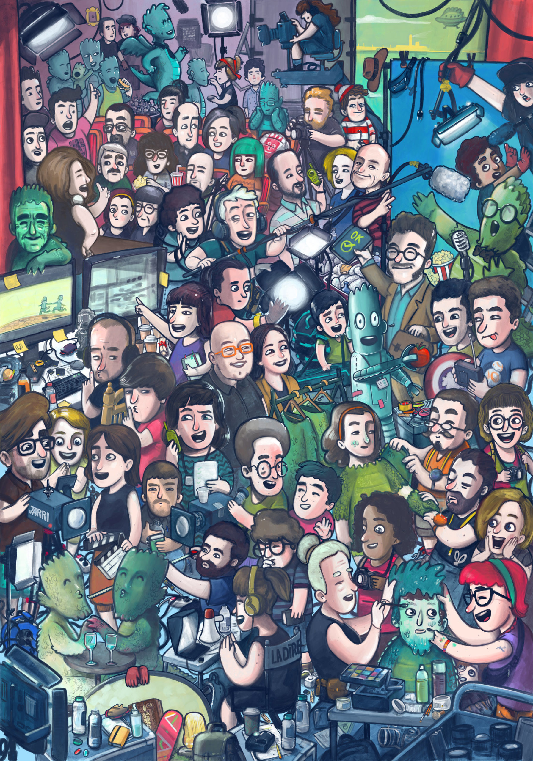 Cartel de la Escuela de Cine de la Universidad de Cádiz